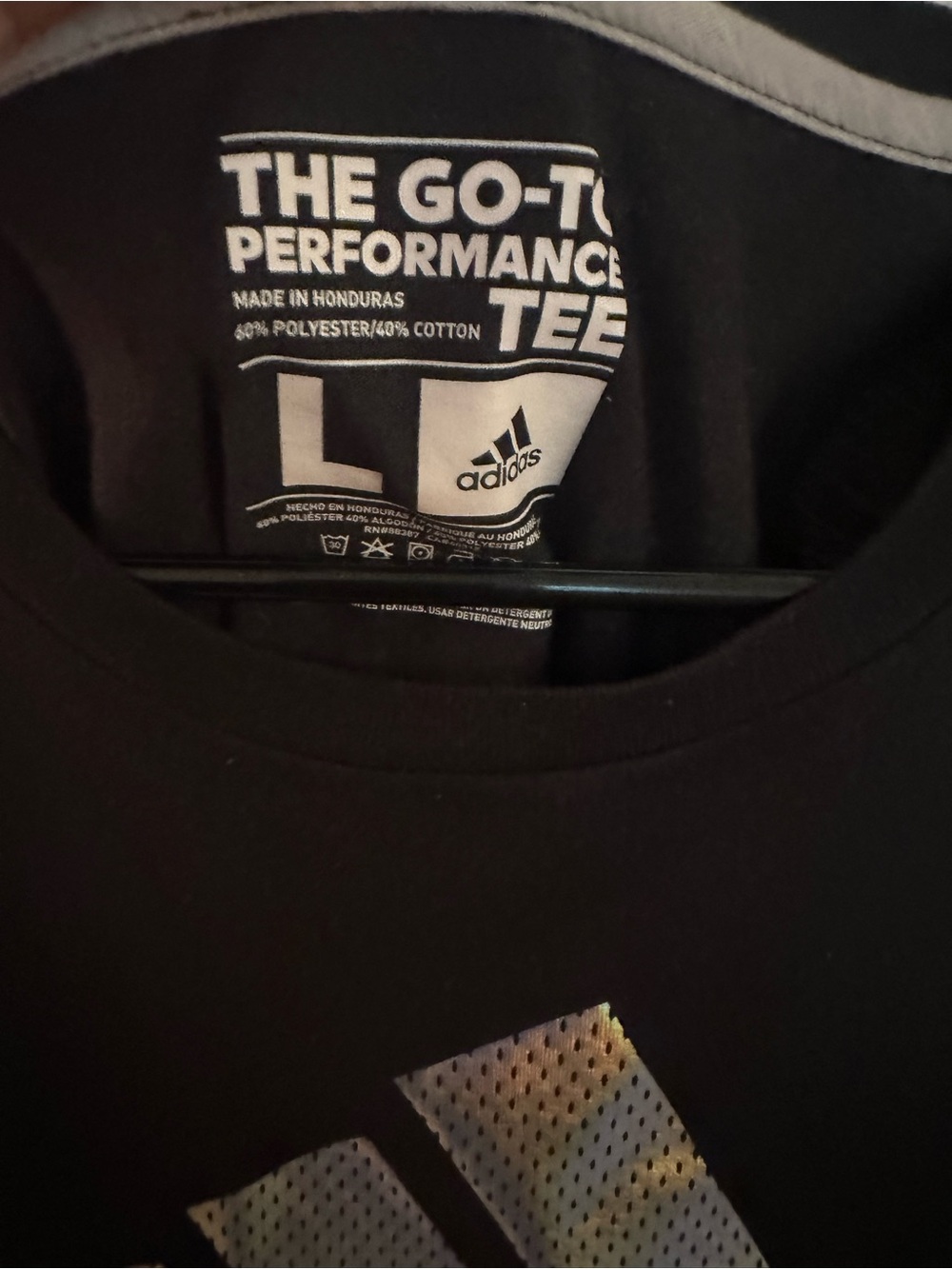🆕 Adidas Black Tank Top with Holographic Logo - Picture 5 of 6